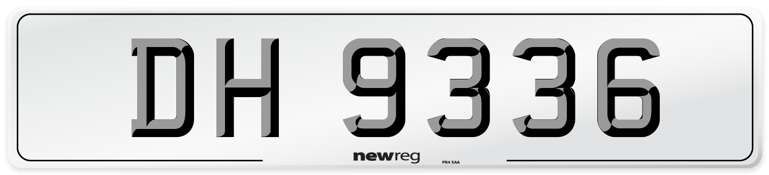 DH 9336 Number Plate from New Reg
